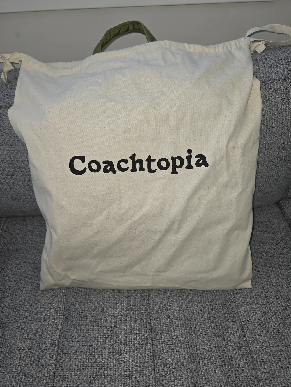 Coach Coachtopia Olive Quilted Cloud Tote - Picture 5 of 6